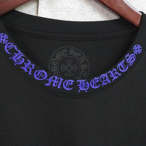 CHROME HEARTS オールドイングリッシュ ネックロゴ ロンT 黒紫 CHROME HEARTS 銀座店 クロムハーツ 美品 オールドイングリッシュ