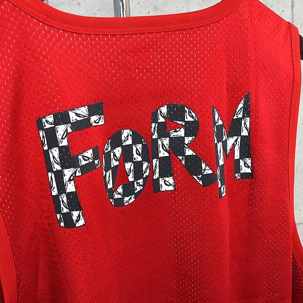 CHROME HEART  新宿店 クロムハーツ 新品 PPO FORM TEAM MATTYBOY メッシュノースリーブタンクトップ sizeL 赤 30690の画像