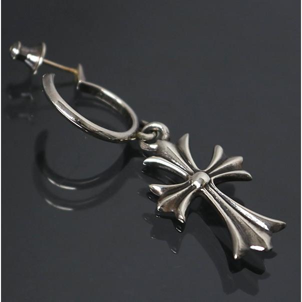 クロムハーツ　タイニー　ピアス　シルバー　クロス CHROME HEARTS/クロムハーツ】 タイニーCHクロスフープ ピアス