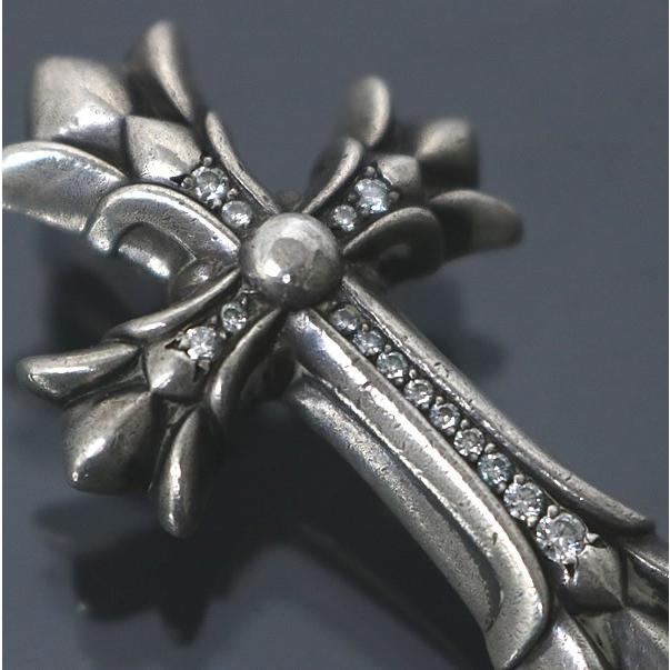 CHROME HEARTS 銀座店 クロムハーツ スモール ダブル CHクロス パヴェ