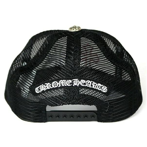 CHROME HEARTS 銀座店 クロムハーツ 新品 SALE オンライン限定 クロスパッチ トラッカーキャップ メンズ SV925 黒/マルチカラー 100697の画像