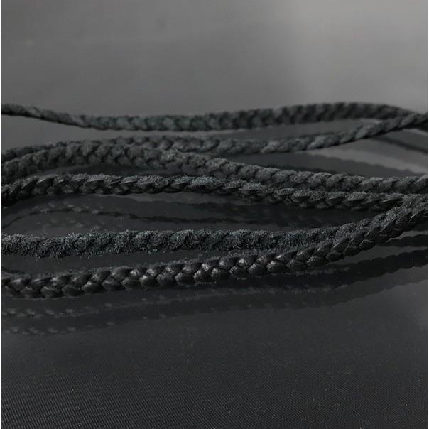 CHROME HEARTS 銀座店 クロムハーツ レザーブレイド ネックレス ボロチップ メンズ シルバー SV925 黒 100720