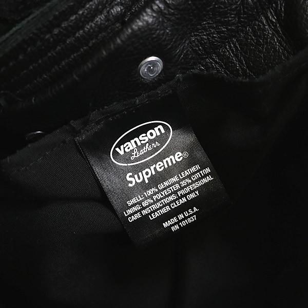 SUPREME 銀座店 シュプリーム 17AW×Vanson Leather Bones Pant ボーン