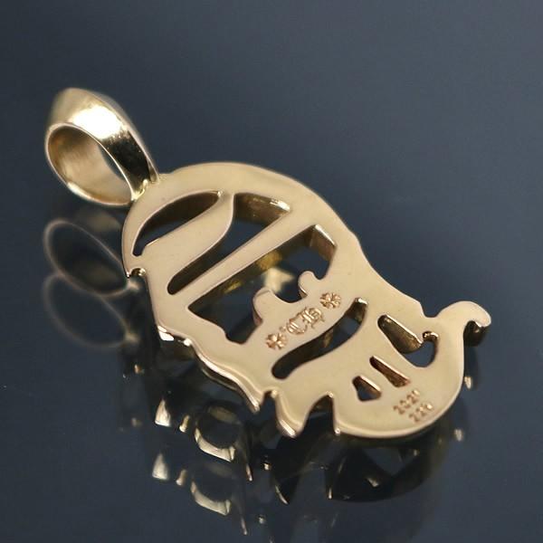 CHROME HEARTS 銀座店 クロムハーツ 22K ヴァーティカルロゴ ペンダント チャーム メンズ ゴールド 101150 CHROME HEARTS 銀座店 クロムハーツ 22K ヴァーティカルロゴ