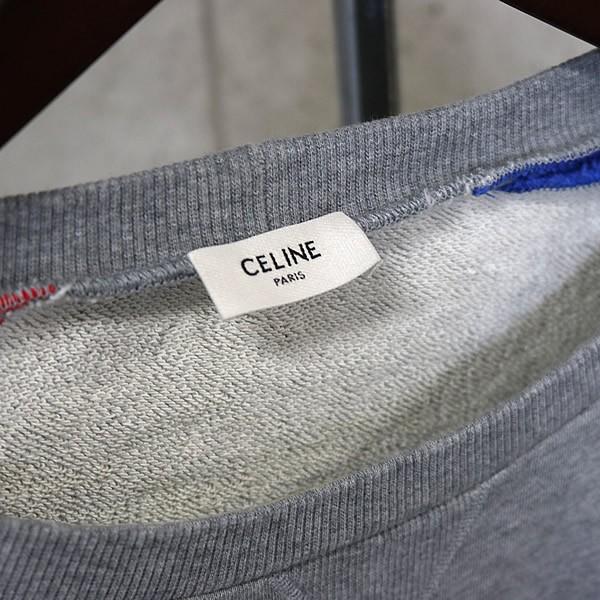 CELINE 銀座店 セリーヌ ロゴ スウェット トレーナー 長袖 メンズ size