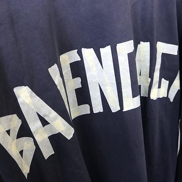 BALENCIAGA バレンシアガ  ロゴ　ロンT BALENCIAGA 銀座店 バレンシアガ テープロゴ ダブルフロント ロンT
