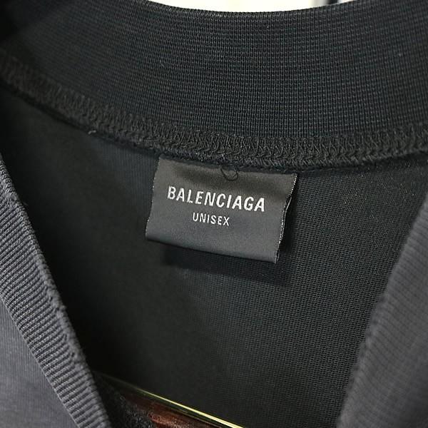 BALENCIAGA 銀座店 バレンシアガ テープロゴ ダブルフロント ロンT