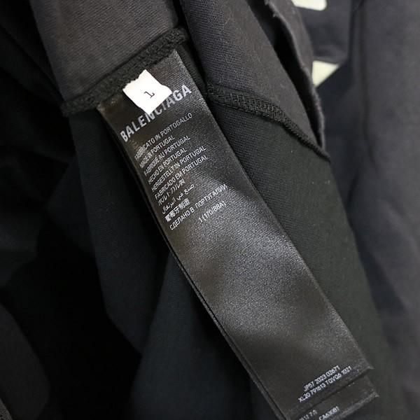 BALENCIAGA 銀座店 バレンシアガ テープロゴ ダブルフロント ロンT