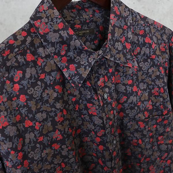 Louis Vuitton 銀座店 ルイヴィトン 花柄 長袖シャツ メンズ size:XL