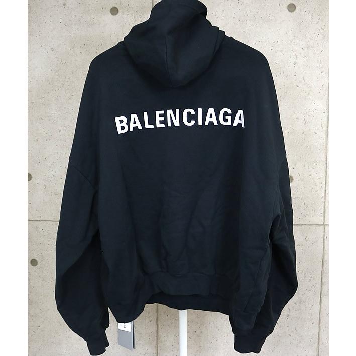 BALENCIAGA 銀座店 バレンシアガ 新品 Polo Hoodie パーカー ロゴ刺繍