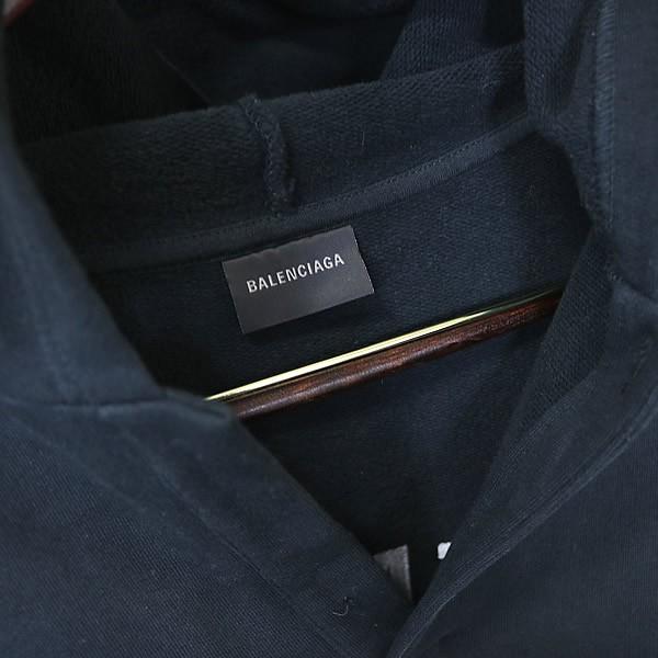 BALENCIAGA 銀座店 バレンシアガ 新品 Polo Hoodie パーカー ロゴ刺繍