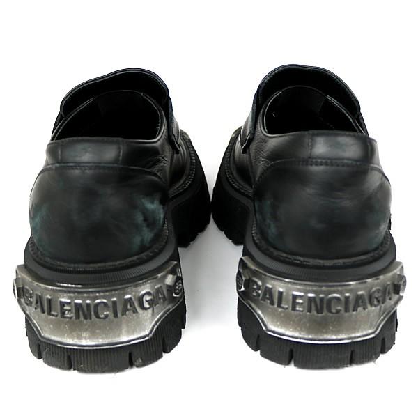 BALENCIAGA 銀座店 バレンシアガ ロゴプレート トラクター ローファー
