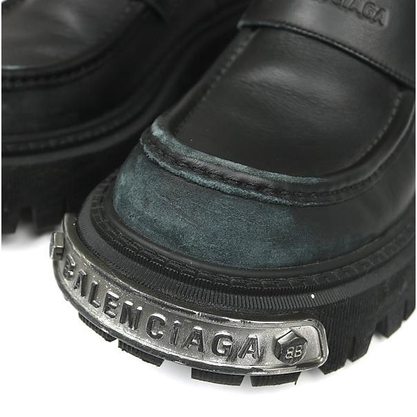 BALENCIAGA 銀座店 バレンシアガ ロゴプレート トラクター ローファー