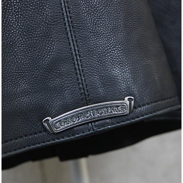 CHROME HEARTS 銀座店 クロムハーツ 現行型 クロウボタン レザー