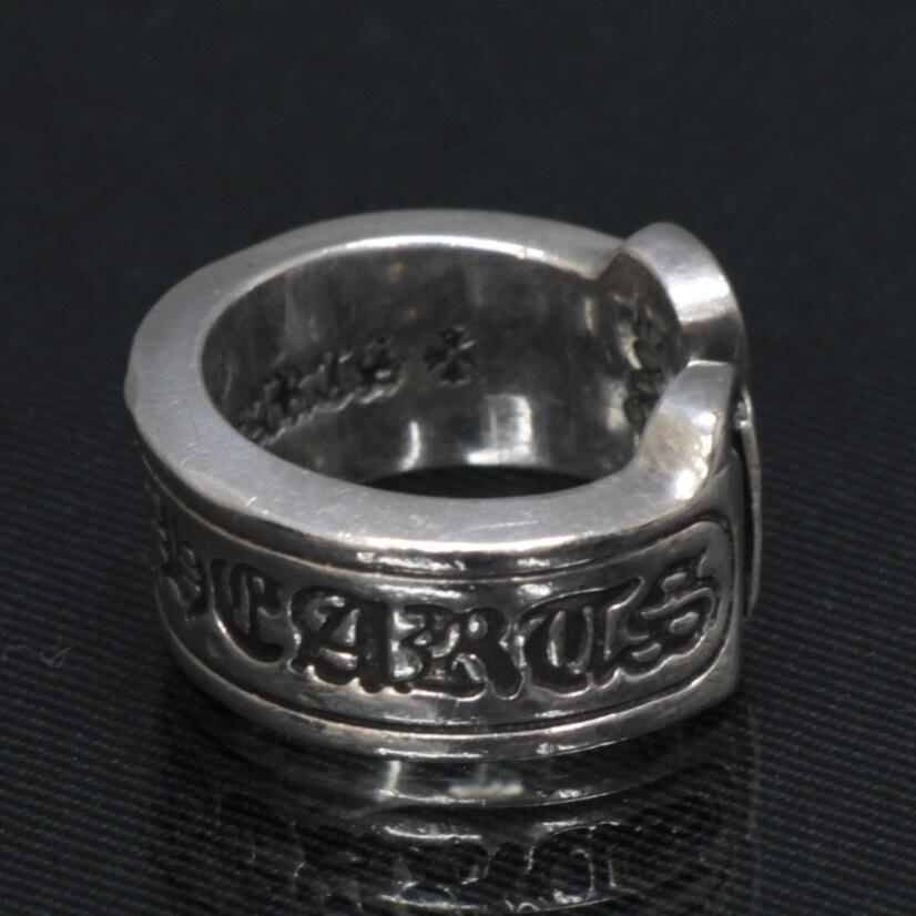 CHROME HEARTS 銀座店 クロムハーツ ラージ スクロールラベル リング 指輪 メンズ SV925 約8号 101586 ...