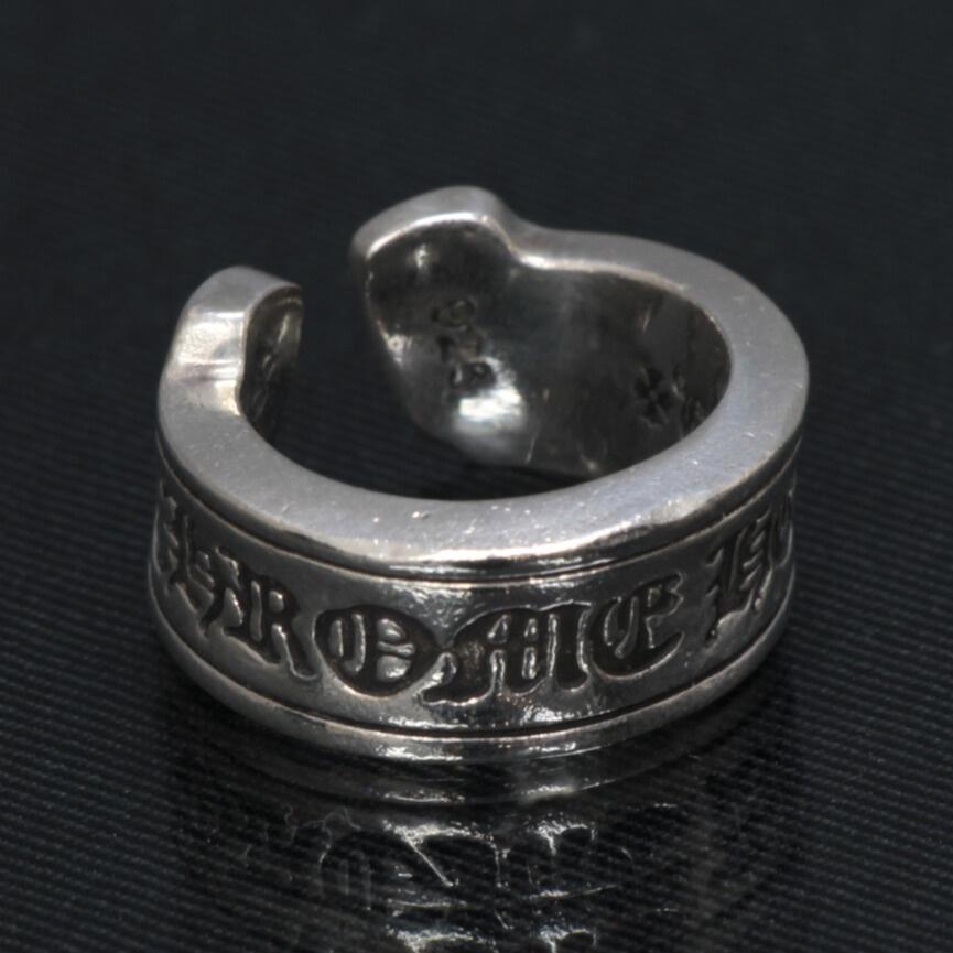 CHROME HEARTS 銀座店 クロムハーツ ラージ スクロールラベル リング 指輪 メンズ SV925 約8号 101586 ...