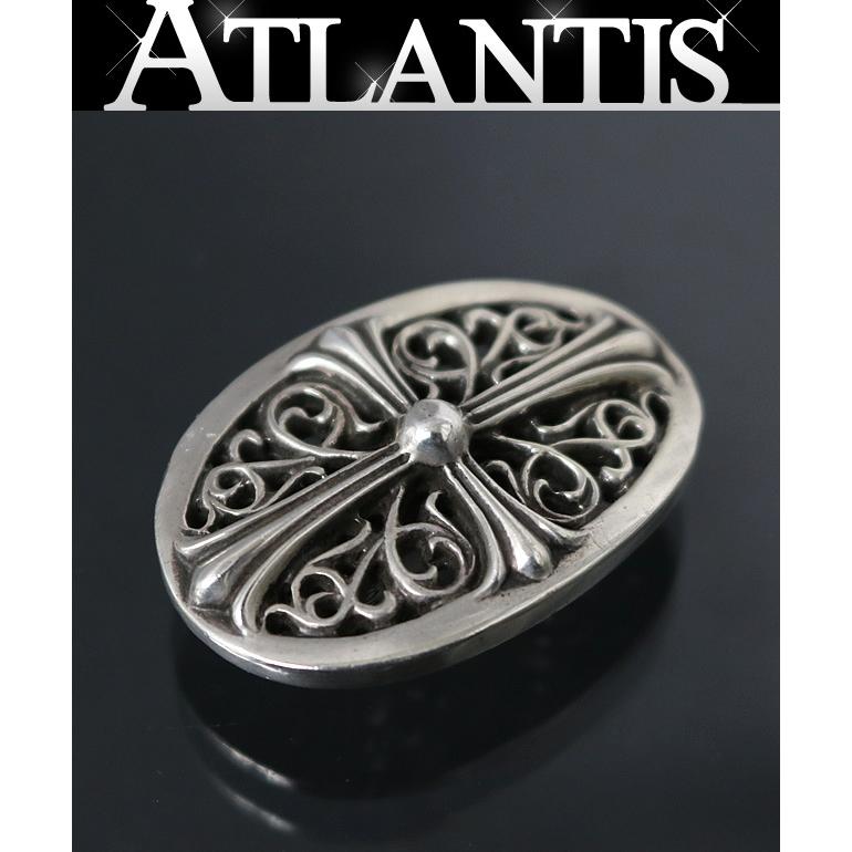 CHROME HEARTS 銀座店 クロムハーツ クラシック オーバルクロス コンチョ ヘアアクセ メンズ シルバー SV925 101594 CHROME HEARTS 銀座店 クロムハーツ クラシック オーバルクロス