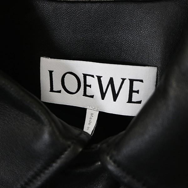 LOEWE 銀座店 ロエベ ナパラム レザー ジップ ジャケット メンズ size