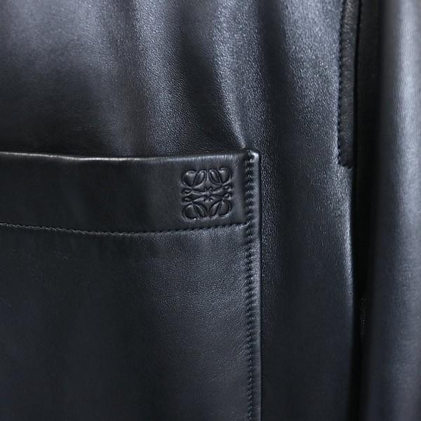 LOEWE 銀座店 ロエベ ナパラム レザー ジップ ジャケット メンズ size