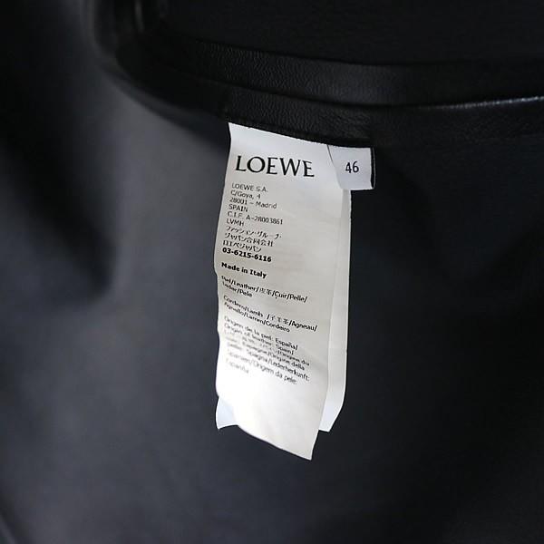 LOEWE 銀座店 ロエベ ナパラム レザー ジップ ジャケット メンズ size