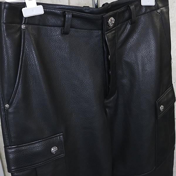 CHROME HEARTS 銀座店 クロムハーツ DEVIL DOG レザーカーゴパンツ