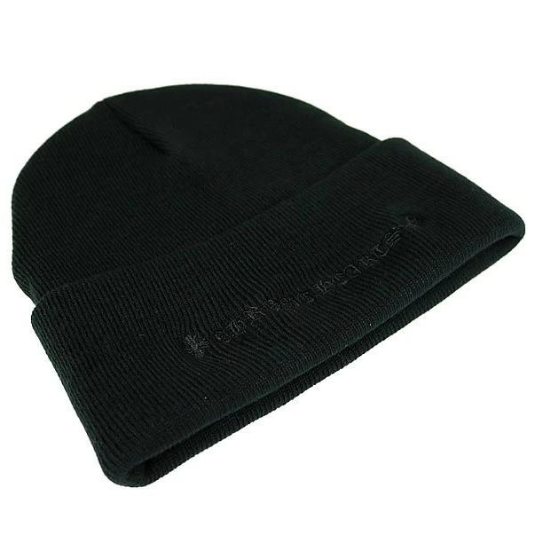 クロムハーツ ニット帽 ビーニー ブラック インボイス CHROME HEARTS 銀座店 クロムハーツ 新品 インボイス付き ACRYLIC