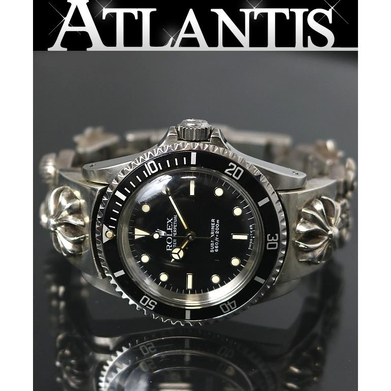 CHROME HEARTS 新宿店 クロムハーツ マルチＨリンク  ウォッチバンド ロレックス サブマリーナ 5513 86年製 95番台 シルバー 30636 | 