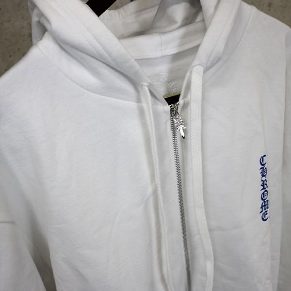 クロムハーツ　オフホワイト　パーカー　【限定】【最安値】【早い者勝ち】 オフホワイト クロムハーツ 希少Lサイズ