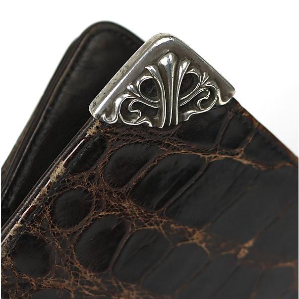 一茶クロムハーツシングルフォールド(極美品) クロムハーツ 財布（Chrome Hearts）ロング シングルフォールド