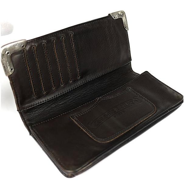 一茶クロムハーツシングルフォールド(極美品) CHROME HEARTS 銀座店 クロムハーツ シングルフォールド アリゲーター