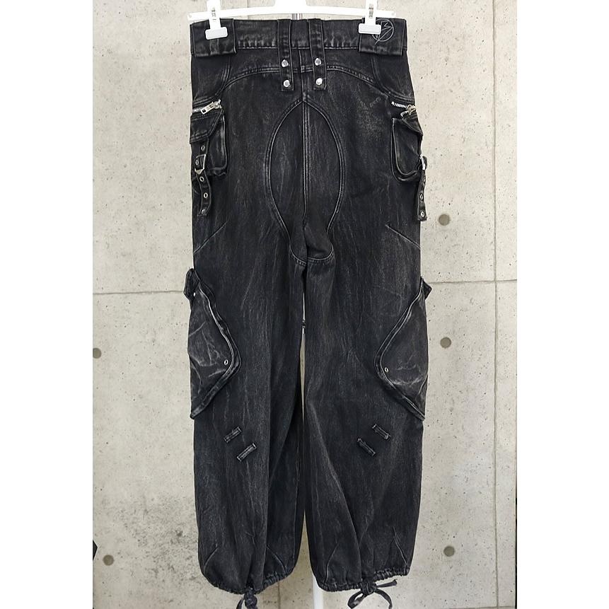 NO/FAITH STUDIOS カーゴデニム ダークグレー NO/FAITH STUDIOS 銀座店 ノーフェイス ストゥディオス カーゴパンツ