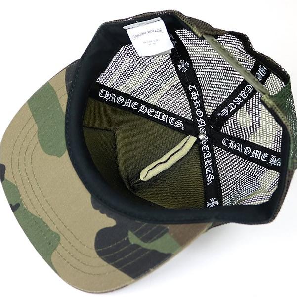 CHROME HEARTS 銀座店 クロムハーツ 新品 トラッカーキャップ 【CH】 帽子 メンズ SV925 カモ柄 カーキ系 101927の画像