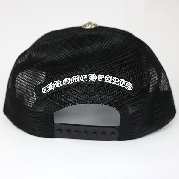 CHROME HEARTS 銀座店 クロムハーツ 新品 セメタリークロスパッチ トラッカーキャップ メンズ SV925 黒/カモ柄 101931の画像