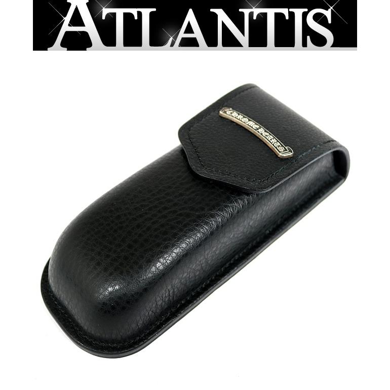【正規品】クロムハーツ　眼鏡ケース　美品 CHROME HEARTS 銀座店 クロムハーツ スクロールラベル メガネケース