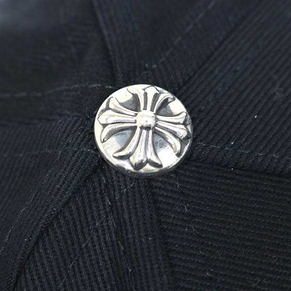 CHROME HEARTS 銀座店 クロムハーツ 新品 オールドイングリッシュ刺繍 トラッカーキャップ 帽子 シルバー SV925 メンズ 黒 102199の画像
