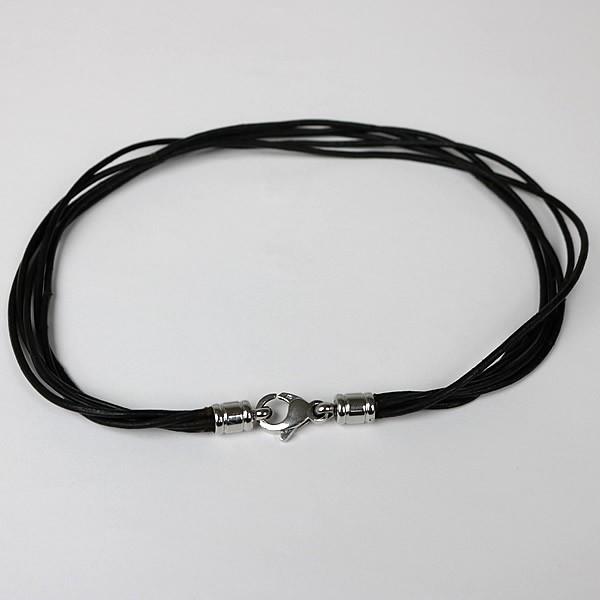 BVLGARI 銀座店 ブルガリ レザー 5連 ブレス チョーカー レザー×メタル 黒 102455 BVLGARI 銀座店 ブルガリ レザー 5連 ブレス チョーカー レザー×メタル