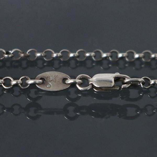 クロムハーツ925シルバー ロールチェーン 18インチ（訳あり） CHROME HEARTS 銀座店 クロムハーツ ロールチェーン ネックレス