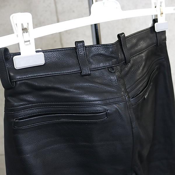 CHROME HEARTS 銀座店 クロムハーツ フローラルボタン レザーパンツ メンズ SV925 28インチ 黒 102510 CHROME HEARTS 銀座店 クロムハーツ フローラルボタン レザーパンツ