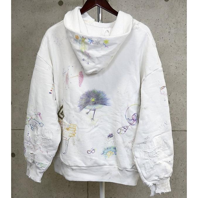 SAINT MICHAEL 銀座店 セント マイケル 新品 COCO_DOUBLE FACE HOODIE メンズ size:XL 白系 102608の画像