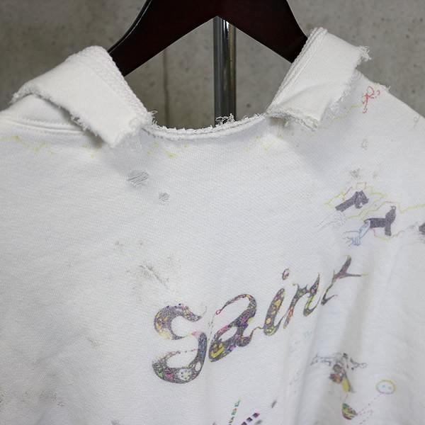 SAINT MICHAEL 銀座店 セント マイケル 新品 COCO_DOUBLE FACE HOODIE メンズ size:XL 白系 102608の画像