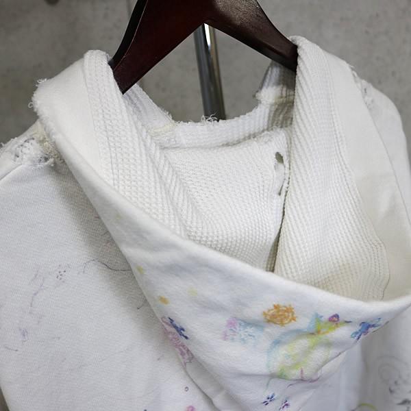 SAINT MICHAEL 銀座店 セント マイケル 新品 COCO_DOUBLE FACE HOODIE メンズ size:XL 白系 102608の画像