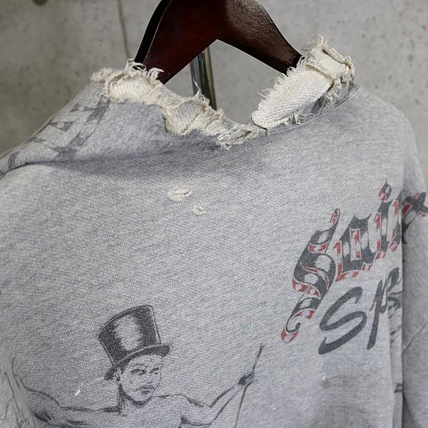 SAINT MICHAEL 銀座店 新品 セント マイケル×Alexis Ross DRAWING HOODIE メンズ size:XL グレー 102609の画像