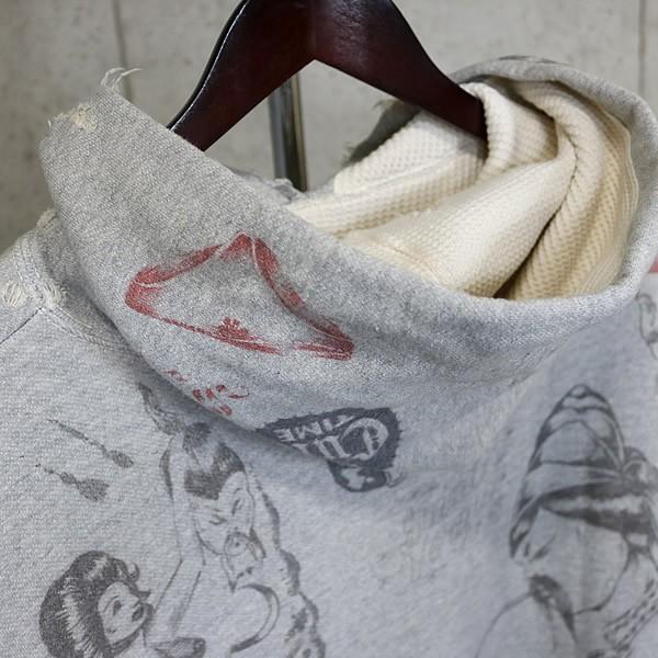 SAINT MICHAEL 銀座店 新品 セント マイケル×Alexis Ross DRAWING HOODIE メンズ size:XL グレー 102609の画像