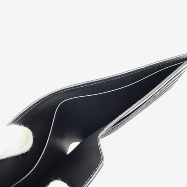 Berluti 銀座店 ベルルッティ 新品 マコレ カリグラフィ コンパクトウォレット レザー メンズ 黒系 102699の画像