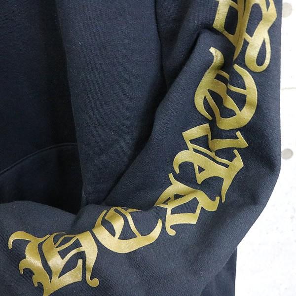 CHROME HEARTS 銀座店 クロムハーツ 新品 オールドイングリッシュロゴ パーカー フーディ メンズ size:L 黒/オリーブ 103009の画像