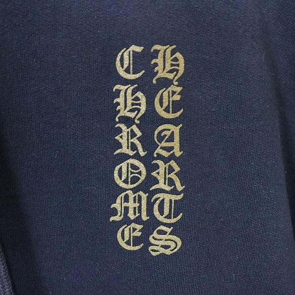 CHROME HEARTS 銀座店 クロムハーツ 新品 オールドイングリッシュロゴ パーカー フーディ メンズ size:L 黒/オリーブ 103009の画像