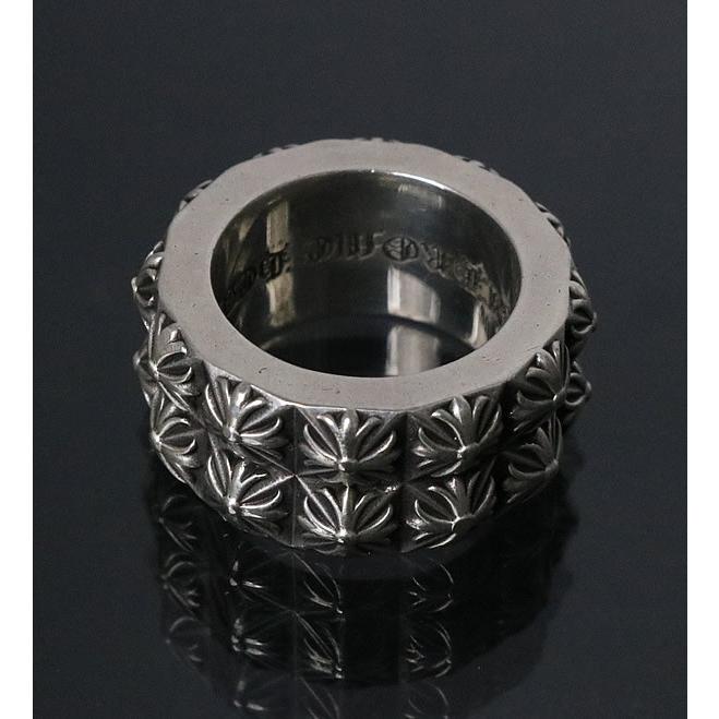 CHROME HEARTS 銀座店 クロムハーツ ダブル ピートパンク リング 指輪 メンズ シルバー SV925 約16号 103054 CHROME HEARTS 銀座店 クロムハーツ ダブル ピートパンク リング 指輪