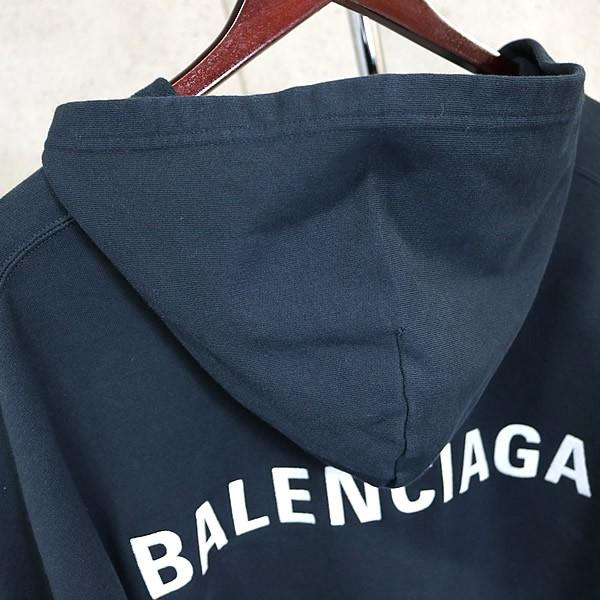 BALENCIAGA 銀座店 バレンシアガ Back Polo Hoodie フーディ パーカー メンズ size:S 黒 103216の画像