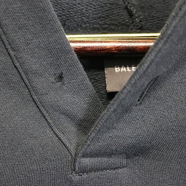 BALENCIAGA 銀座店 バレンシアガ Back Polo Hoodie フーディ パーカー メンズ size:S 黒 103216の画像