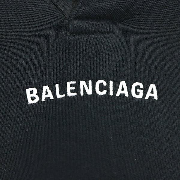 BALENCIAGA 銀座店 バレンシアガ Back Polo Hoodie フーディ パーカー メンズ size:S 黒 103216の画像